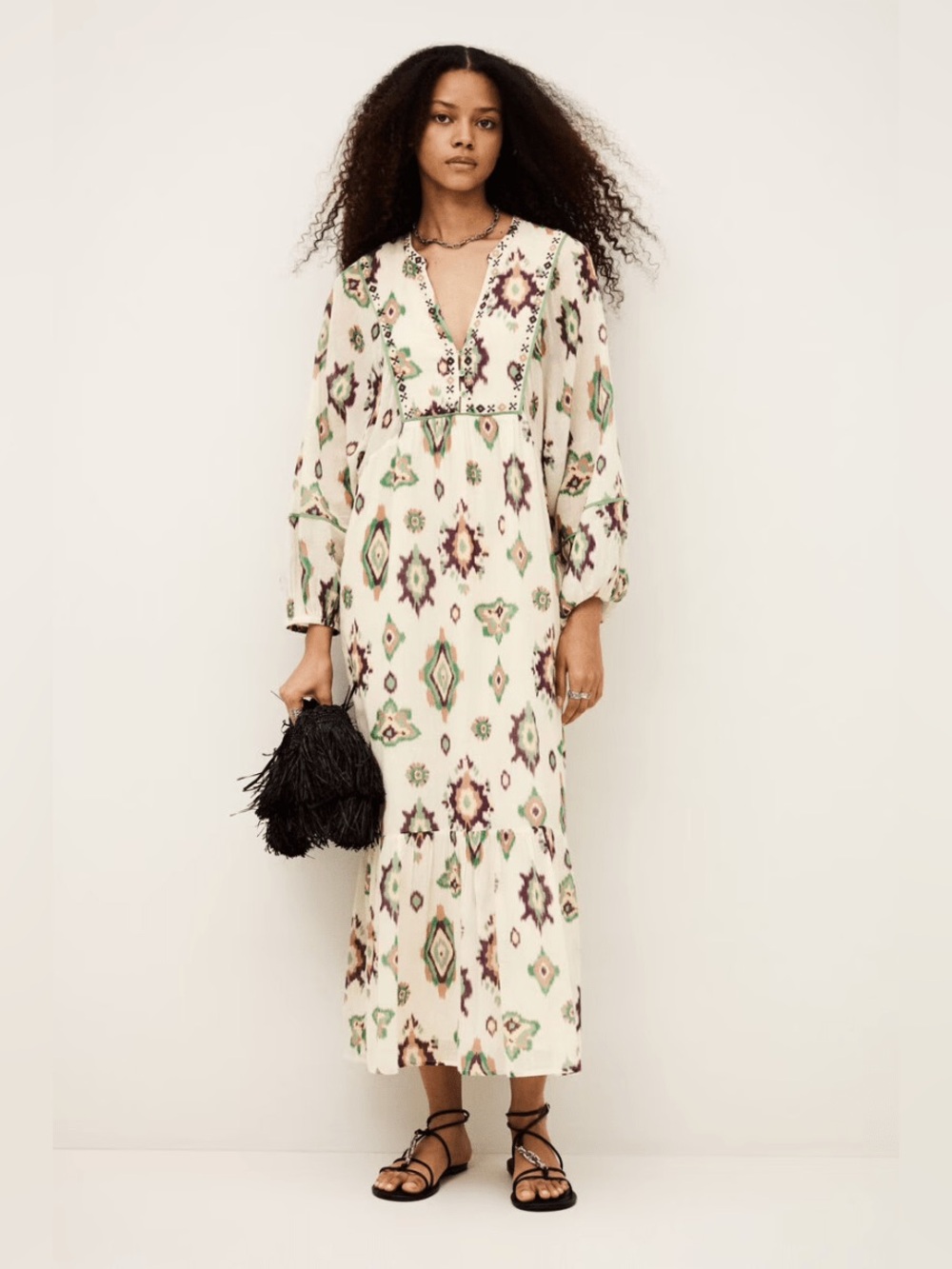 Ba&sh Oelia Dress in Ecru